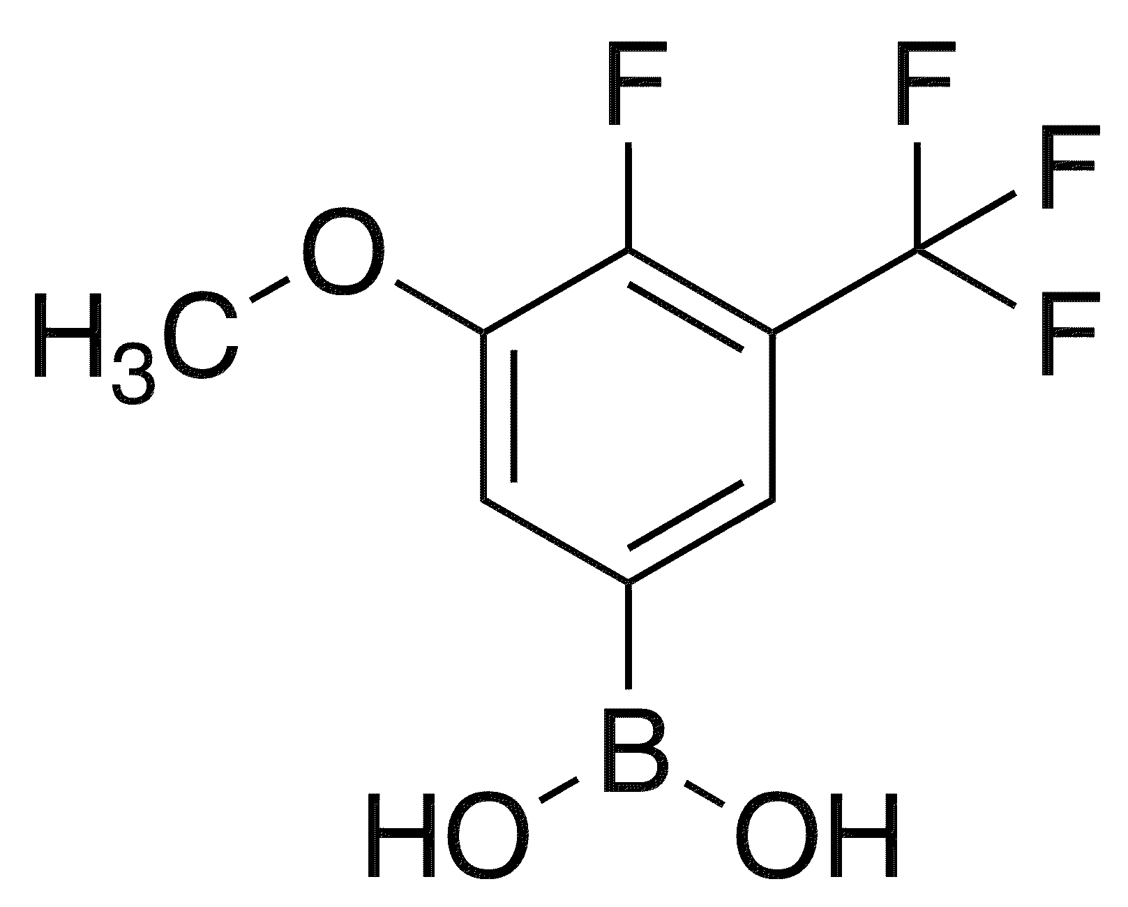 4-Fluoro-3-methoxy-5-(trifluoromethyl)phenylboronic acid - Chemical structure and product image