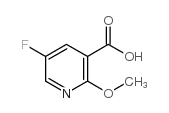 5-Fluoro-2-methoxynicotinic acid - Chemical structure and product image