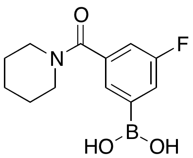 3-Fluoro-5-(piperidine-1-carbonyl)phenylboronic Acid - Chemical structure and product image