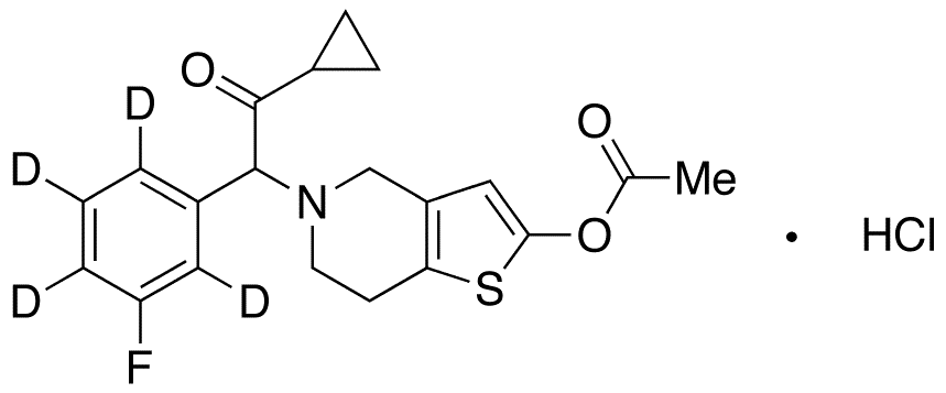 m-Fluoro Prasugrel-d4 Hydrochloride - Chemical structure and product image