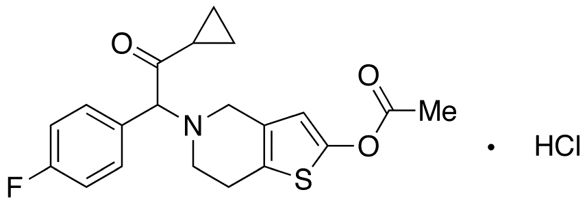 p-Fluoro Prasugrel Hydrochloride - Chemical structure and product image
