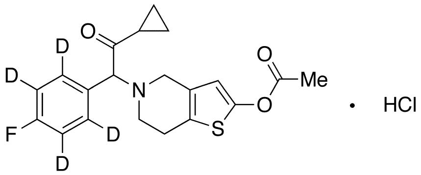 p-Fluoro Prasugrel-d4 Hydrochloride - Chemical structure and product image