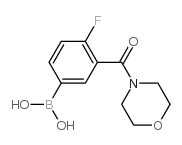 4-Fluoro-3-(morpholine-4-carbonyl)phenylboronic acid - Chemical structure and product image