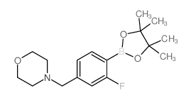 2-Fluoro-4-(morpholinomethyl)phenylboronic acid pinacol ester - Chemical structure and product image