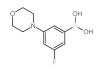 3-Fluoro-5-morpholinophenylboronic acid - Chemical structure and product image