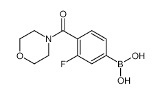 3-Fluoro-4-[(morpholin-4-yl)carbonyl]phenylboronic Acid - Chemical structure and product image
