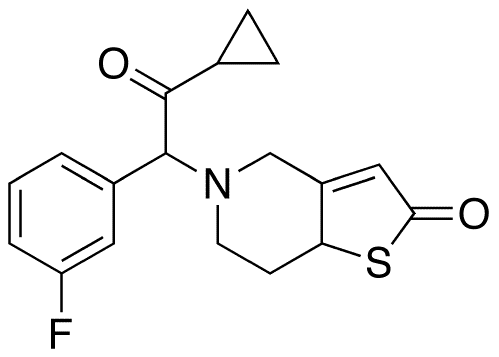 m-Fluoro Prasugrel Thiolactone(Mixture of Diastereomers) - Chemical structure and product image
