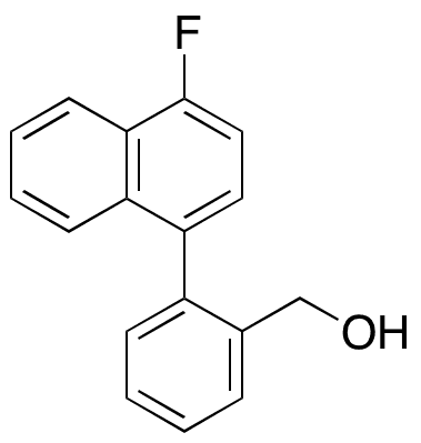 (2-(4-Fluoronaphthalen-1-yl)phenyl)methanol - Chemical structure and product image