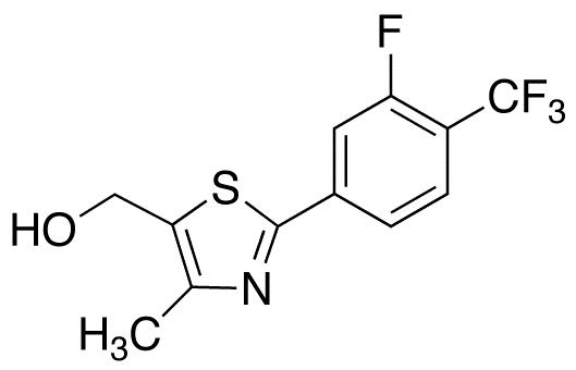 2-[3-Fluoro-4-(trifluoromethyl)phenyl]-4-methyl-5-hydroxymethyl Thiazole - Chemical structure and product image