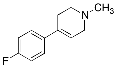4-(4-Fluorophenyl)-1,2,3,6-tetrahydro-1-methylpyridine - Chemical structure and product image