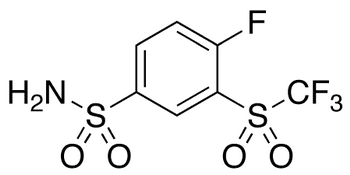 4-Fluoro-3-[(trifluoromethyl)sulfonyl]benzenesulfonamide - Chemical structure and product image
