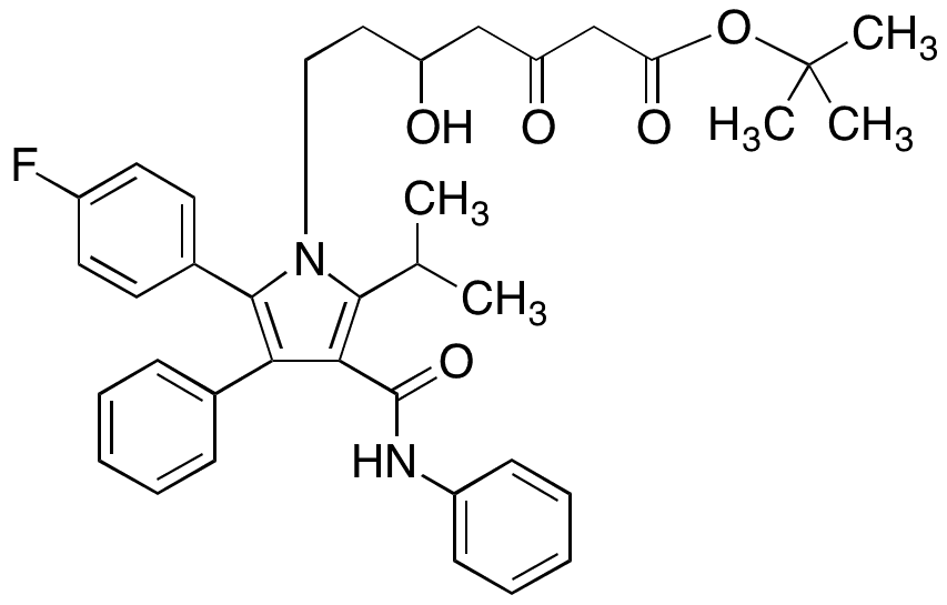2-(4-Fluorophenyl)-delta-hydroxy-5-(1-methylethyl)-beta-oxo-3-phenyl-4-[(phenylamino)carbonyl]-1H-pyrrole-1-heptanoic Acid 1,1-Dimethylethyl Ester - Chemical structure and product image