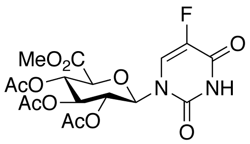 5-Fluorouracil N-beta-D-Glucuronide Methyl Ester, 2,3,4-Triacetate - Chemical structure and product image