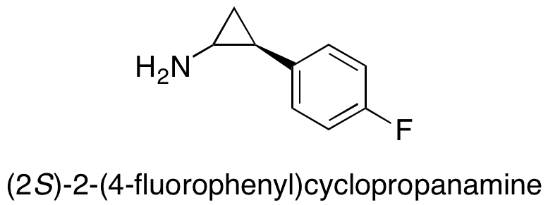 (1R,2S)-2-(4-Fluorophenyl)cyclopropanamine - Chemical structure and product image