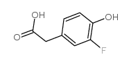 3-Fluoro-4-hydroxyphenylacetic acid - Chemical structure and product image
