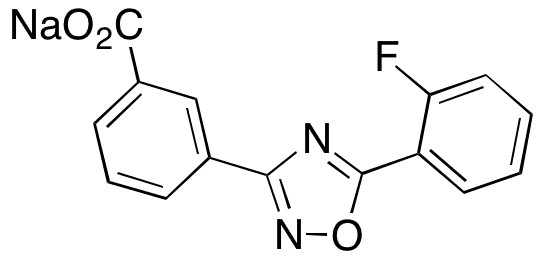 3-[5-(2-Fluorophenyl)-1,2,4-oxadiazol-3-yl]benzoic Acid Sodium Salt - Chemical structure and product image