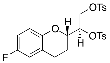 (R)-1-((S)-6-fluorochroman-2-yl)ethane-1,2-diyl bis(4-methylbenzenesulfonate) - Chemical structure and product image
