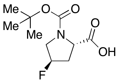 N-Boc-trans-4-fluoro-L-proline - Chemical structure and product image