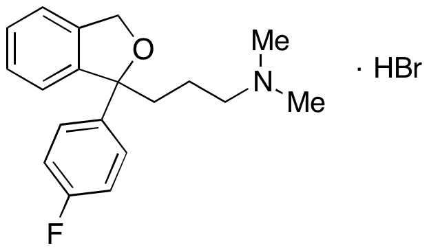 3-(1-(4-Fluorophenyl)-1,3-dihydroisobenzofuran-1-yl)-N,N-dimethylpropan-1-amine Hydrobromide - Chemical structure and product image