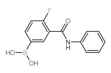4-Fluoro-3-(phenylcarbamoyl)phenylboronic acid - Chemical structure and product image