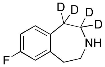 7-Fluoro-2,3,4,5-tetrahydro-1H-3-benzazepine-d4 - Chemical structure and product image