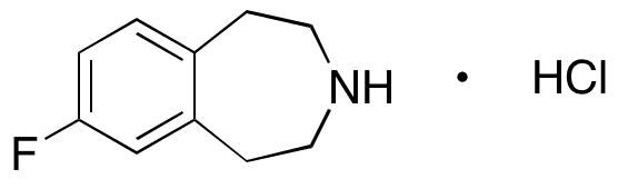 7-Fluoro-2,3,4,5-tetrahydro-1H-3-benzazepine Hydrochloride - Chemical structure and product image