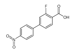 2-Fluoro-4-(4-nitrophenyl)benzoic acid - Chemical structure and product image