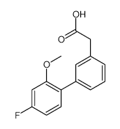 3-(4-Fluoro-2-methoxyphenyl)phenylacetic acid - Chemical structure and product image