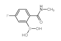 5-Fluoro-2-methylcarbamoylphenylboronic acid - Chemical structure and product image