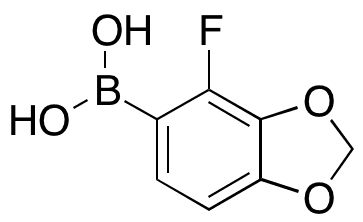 2-Fluoro-3,4-methylenedioxyphenylboronic acid - Chemical structure and product image