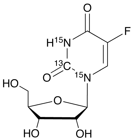 5-Fluorouridine-13C,15N2 - Chemical structure and product image