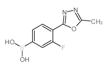 3-Fluoro-4-(5-methyl-1,3,4-oxadiazol-2-yl)phenylboronic Acid - Chemical structure and product image