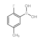 2-Fluoro-5-methylphenylboronic acid - Chemical structure and product image