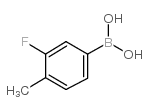 3-Fluoro-4-methylphenylboronic acid - Chemical structure and product image