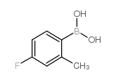 4-Fluoro-2-methylphenylboronic acid - Chemical structure and product image