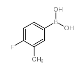 4-Fluoro-3-methylphenylboronic acid - Chemical structure and product image