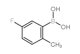 5-Fluoro-2-methylphenylboronic acid - Chemical structure and product image