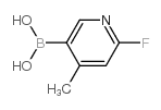 2-Fluoro-4-methylpyridine-5-boronic Acid - Chemical structure and product image