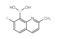 7-Fluoro-2-methylquinoline-8-boronic Acid - Chemical structure and product image