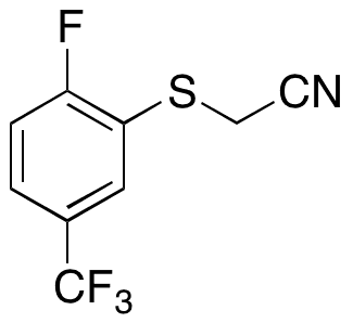 2-[[2-Fluoro-5-(trifluoromethyl)phenyl]thio]acetonitrile - Chemical structure and product image