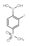 2-Fluoro-4-(methylsulfonyl)phenylboronic acid - Chemical structure and product image
