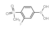 3-Fluoro-4-(methylsulfonyl)phenylboronic acid - Chemical structure and product image