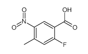 2-Fluoro-4-methyl-5-nitrobenzoic acid - Chemical structure and product image
