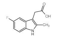 (5-Fluoro-2-methyl-1H-indol-3-yl)acetic acid - Chemical structure and product image