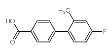 4-(4-Fluoro-2-methylphenyl)benzoic acid - Chemical structure and product image