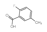 2-Fluoro-5-methylbenzoic acid - Chemical structure and product image