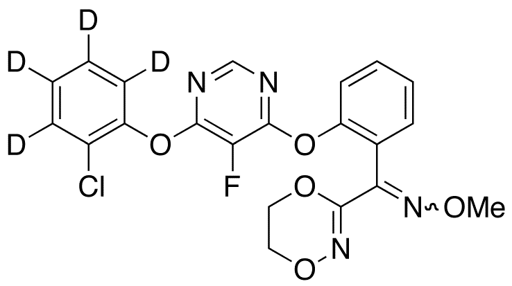(E/Z)-Fluoxastrobin-d4 (Mixture) - Chemical structure and product image