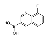 8-Fluoroquinolin-3-ylboronic acid - Chemical structure and product image
