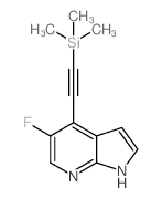 5-Fluoro-4-((trimethylsilyl)ethynyl)-1h-pyrrolo-[2,3-b]pyridine - Chemical structure and product image