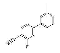 2-Fluoro-4-(3-methylphenyl)benzonitrile - Chemical structure and product image